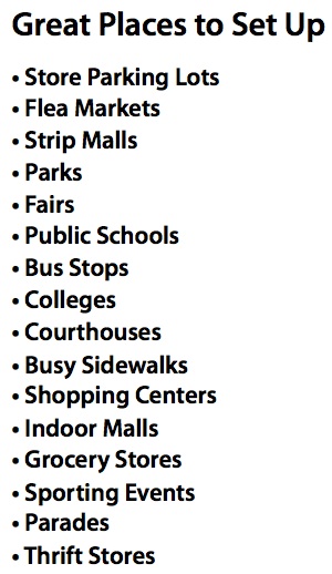 great places to set up